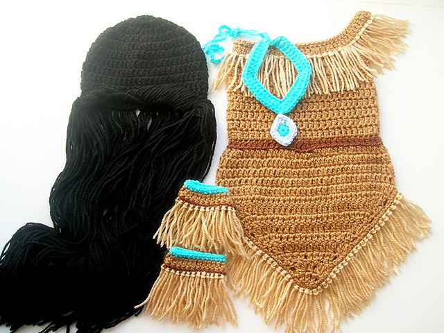 Ravelry: Princess Pocahontas Hat and Dress Outfit pattern by
