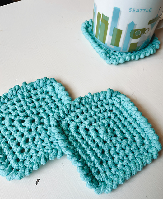 The Squaredy Crab Coaster Crochet Pattern