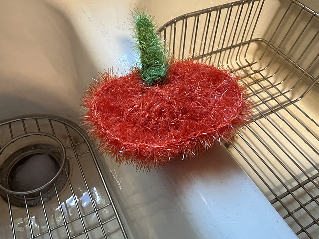 Pumpkin Dish Scrubby
