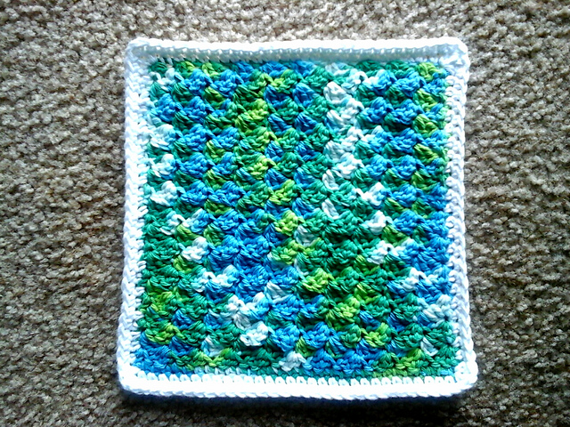 Ripple Stitch Dish Cloth