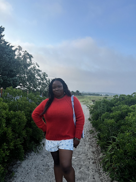 NKNIT♡pattern pullover sweat the easiest funky sweater ever | squiggle sweater knitting
