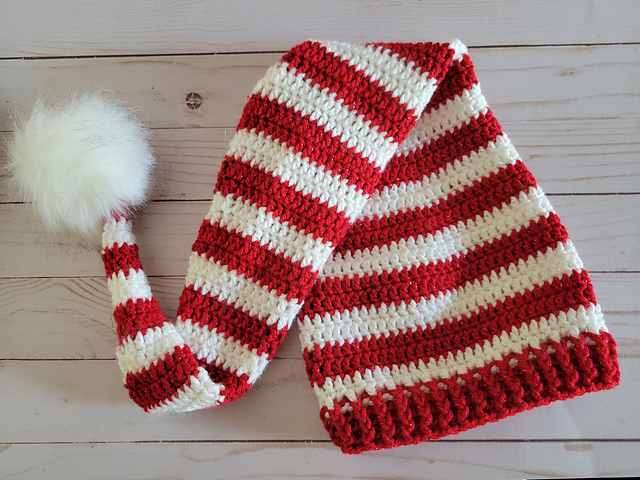 Striped Holiday Hat