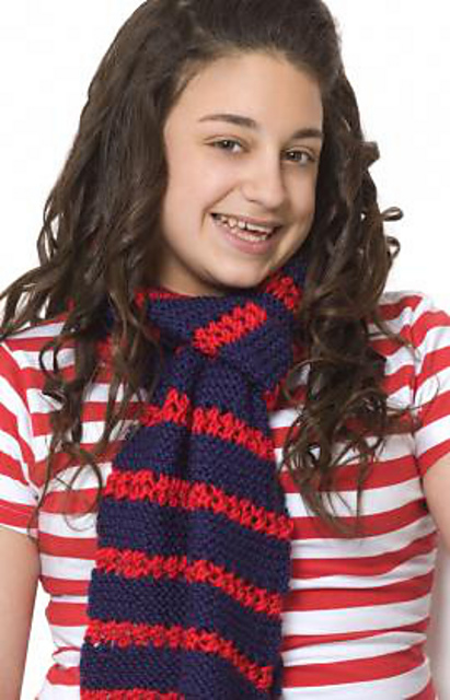 Heroic Stripes Knit Scarf