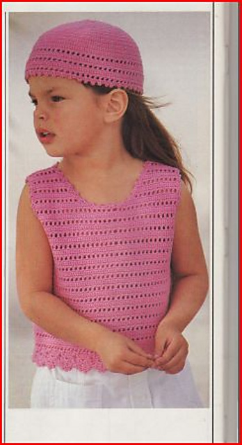 Top 'n' cap for girl