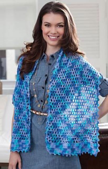 Stars Over the Sea Shawl