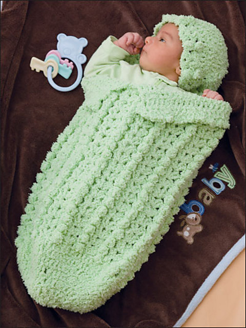 Shell and Popcorn papoose set