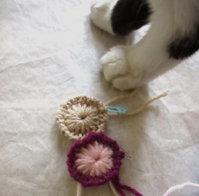 Knitted Flat Button