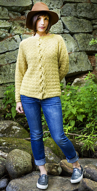 Brick wall waterfall pullover