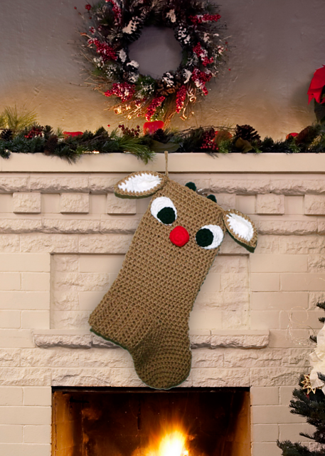 Rudolph Stocking Appliques