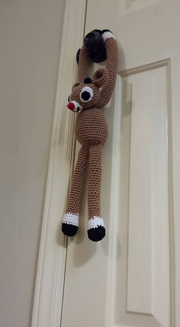 Rudolph Reindeer Hanging Door Greeter