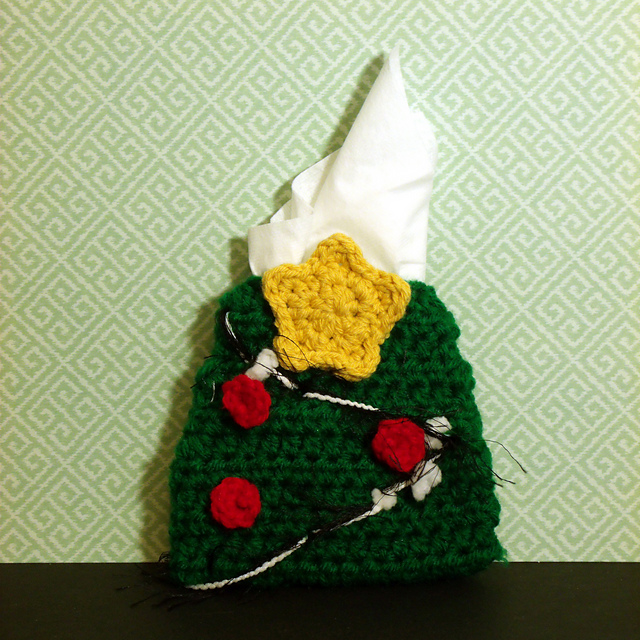 Tissue Pouch - Christmas Tree