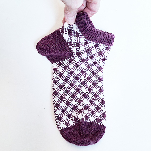 Elaine's Plaid Shorty Socks