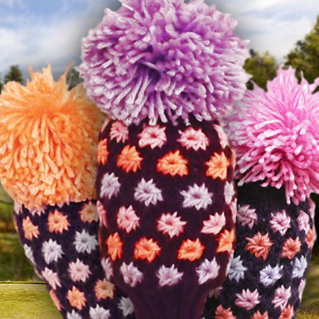 Golf Club Cover - Flowers of Color