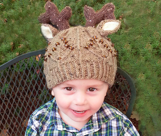 Toddler Beaded Deer Hat