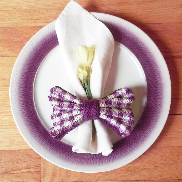 Gingham Plaid Napkin Ring