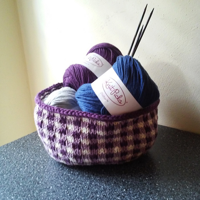 Gingham Plaid Basket