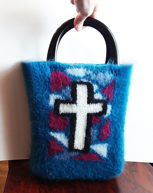 Stained Glass Window Bible Tote