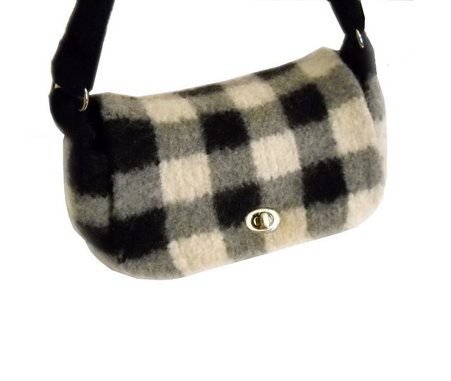 Plaid Felted Bag