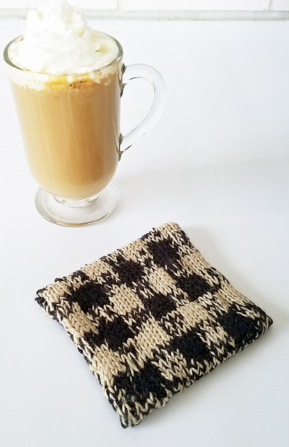 Marled Plaid Coaster