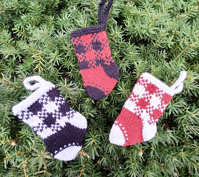 Gingham Sock Gift Card Holder