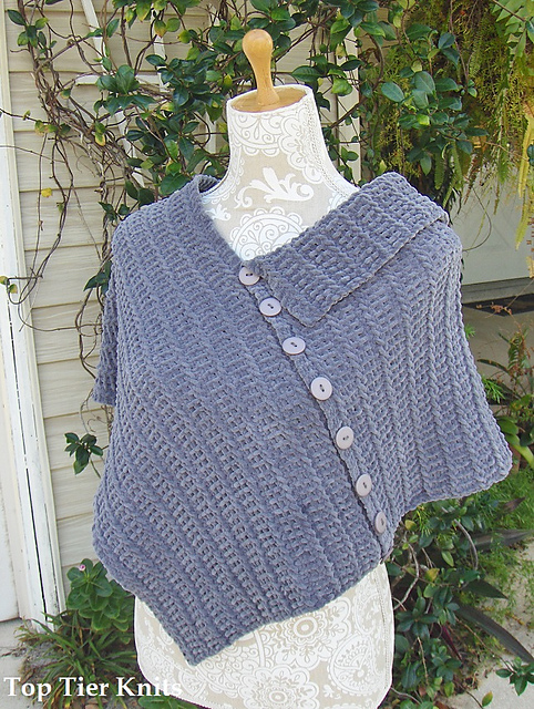Half Collar Poncho