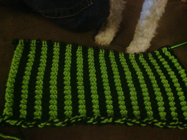 Vertical Stripes Knit Snuggle