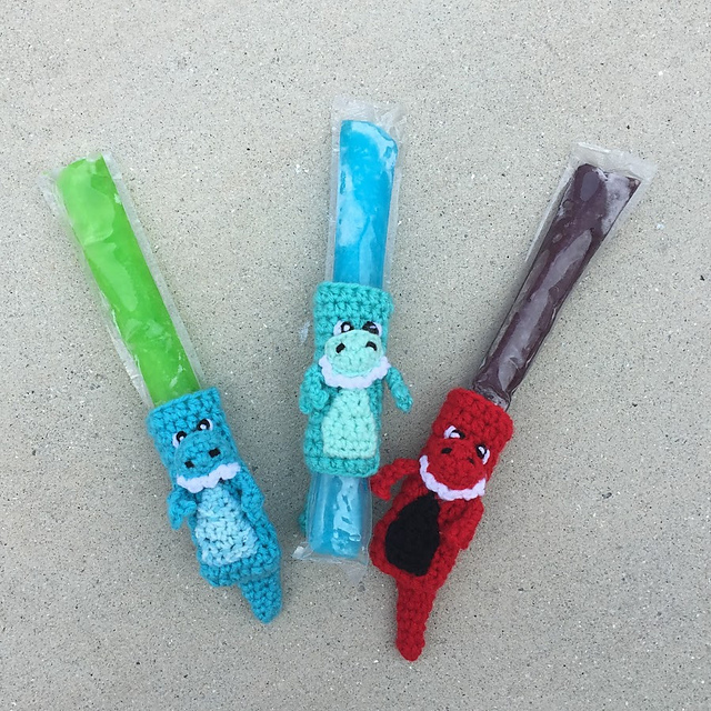 T-Rex Popsicle Cozy