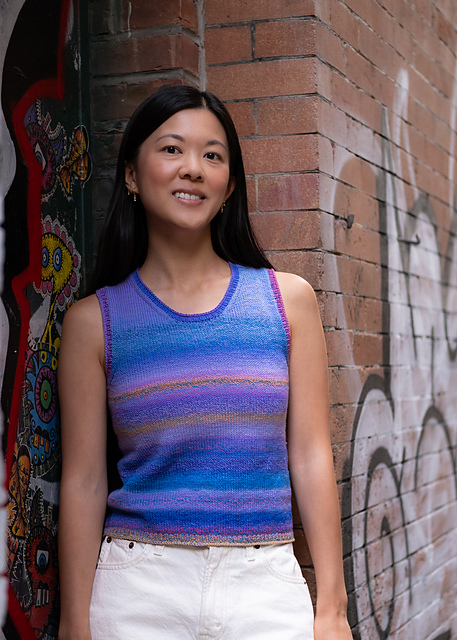 sulvam Asymmetry Tank Knit vネックベスト Ravelry: Avenue Tank pattern by Tori Yu
