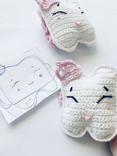 Tooth fairy pillow girl