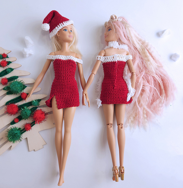 white christmas dresses Hallmark Keepsake Christmas Ornament 2022 Black Holiday Barbie Doll main image 0