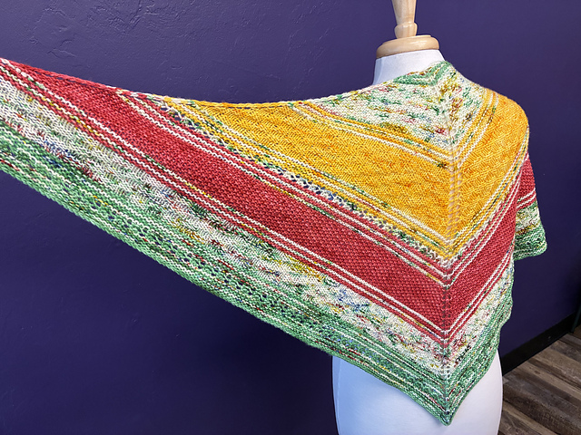 Twilight Geometry Shawl