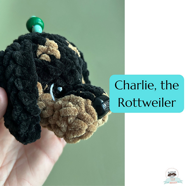 Charlie, the Rottweiler Keychain