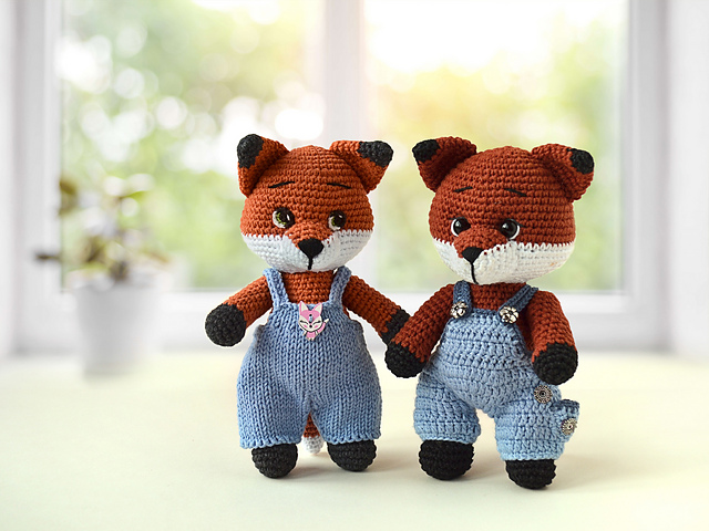 Fox in overalls