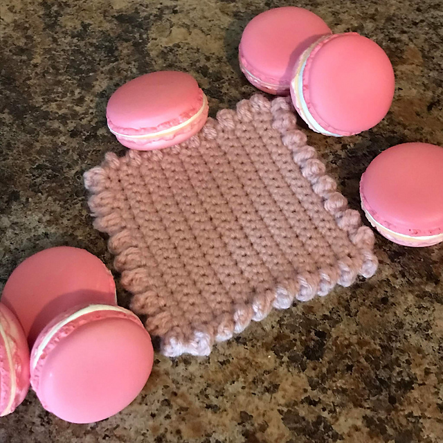 Crochet Coaster and Bow