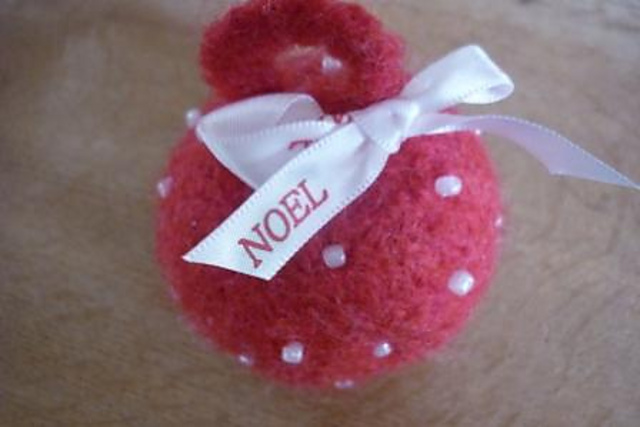 Felted Crochet Baubles