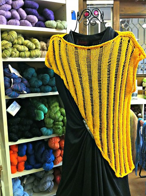Seeking the Sun Poncho - Knit