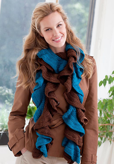 Double Your Ruffles scarf