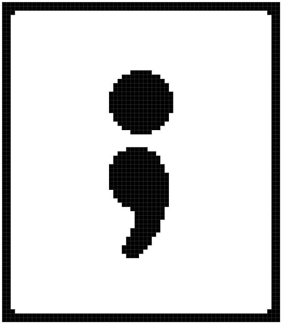 Semicolon graph