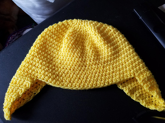 Winter hat, beanie, ear flap hat base