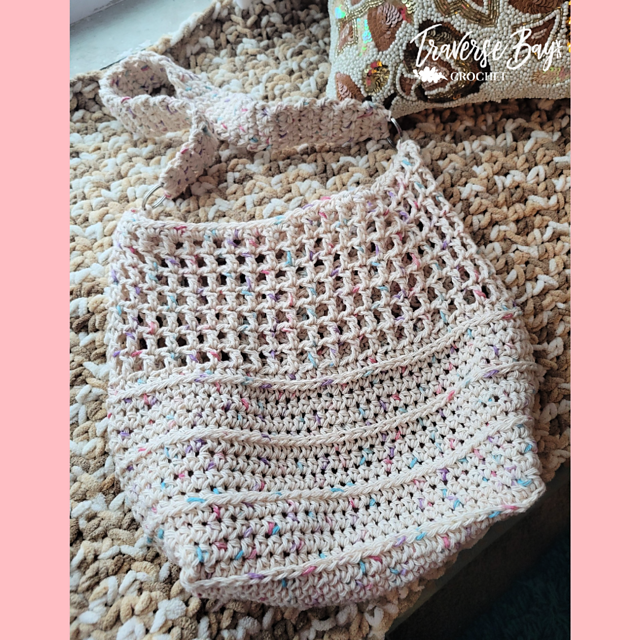 Textured Market Tote Bag