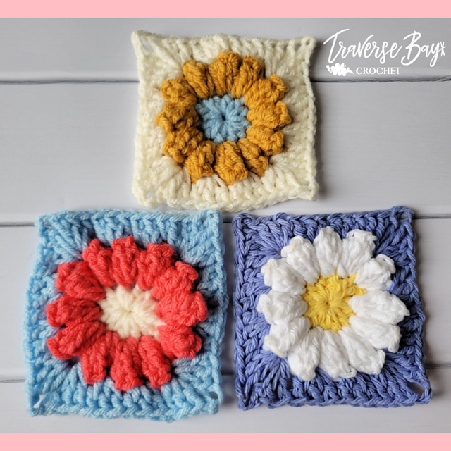 Popcorn Flower Granny Square