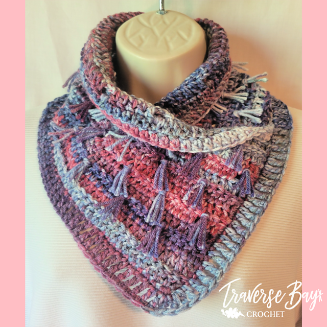Fringe Cowl Neck Warmer