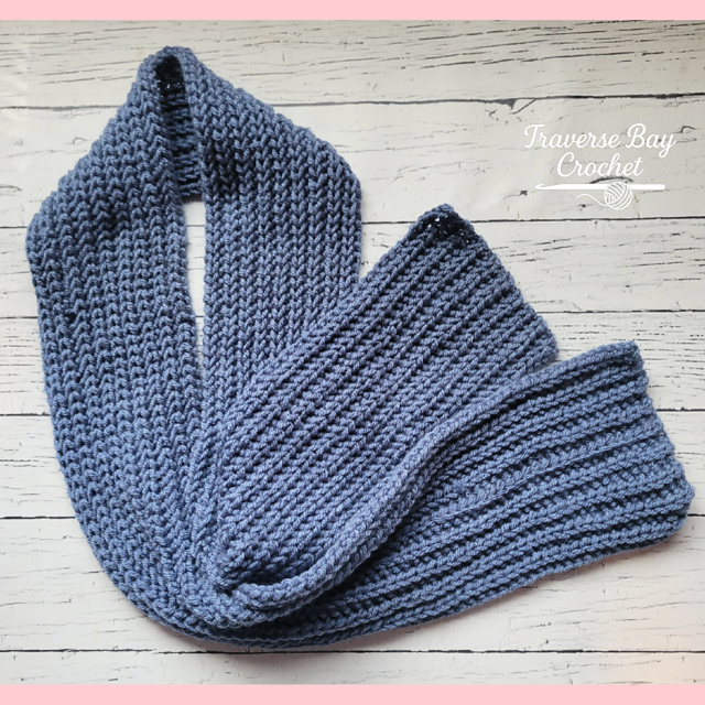 Men's Ribbed Scarf