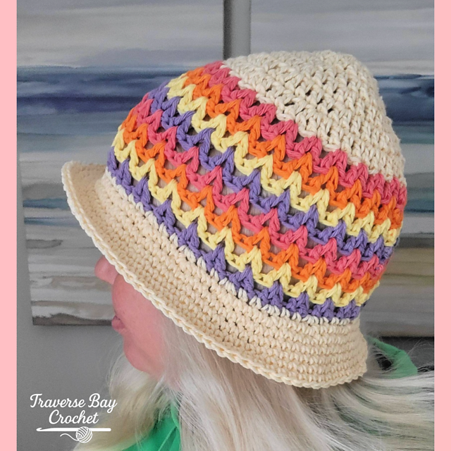 Zig Zag Sun Hat