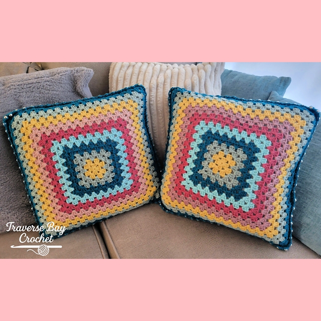 Beaded Granny Pillows