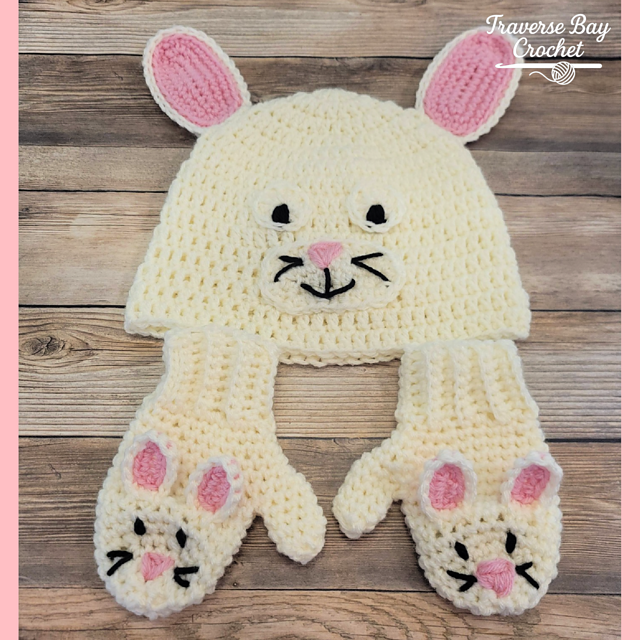 Bunny Hat Mitten Set