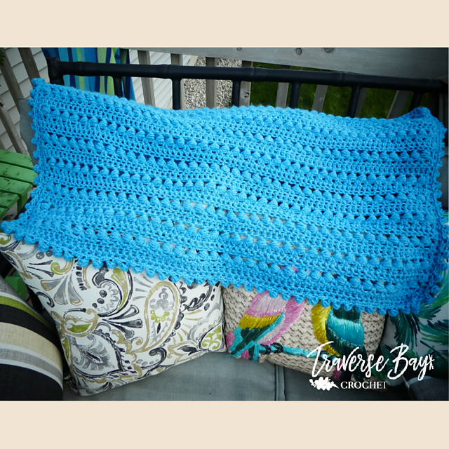 Beaded Pom Baby Blanket
