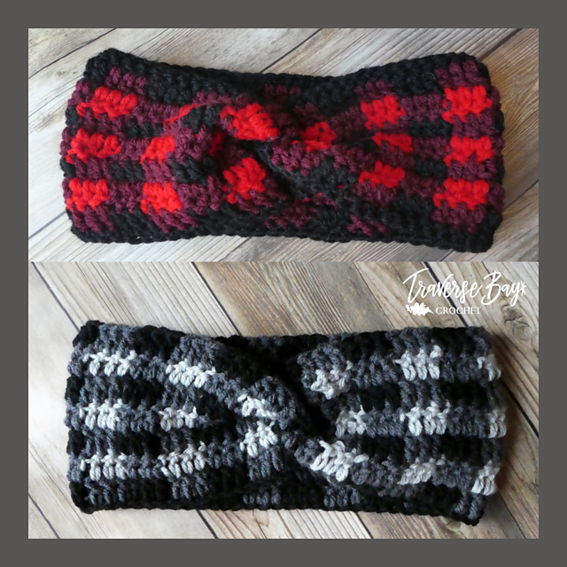 Plaid Twist Headband