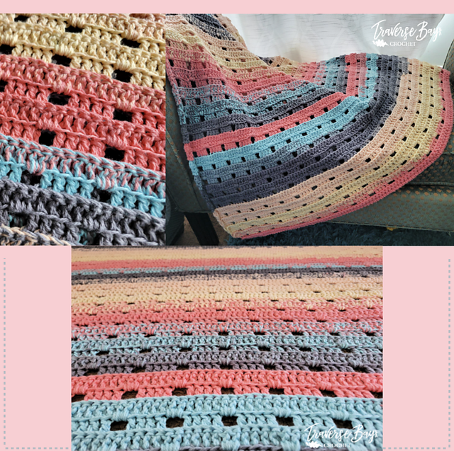 Easy Fast 2 Row Blanket