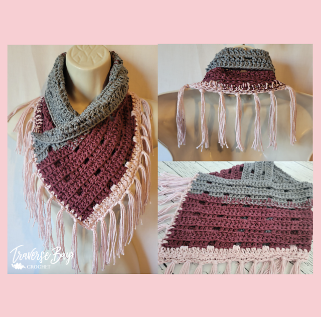 Fringe Neck Warmer Cowl